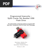 SySS Cracks Yet Another USB Flash Drive