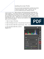 Installing and Using Linear Profiles