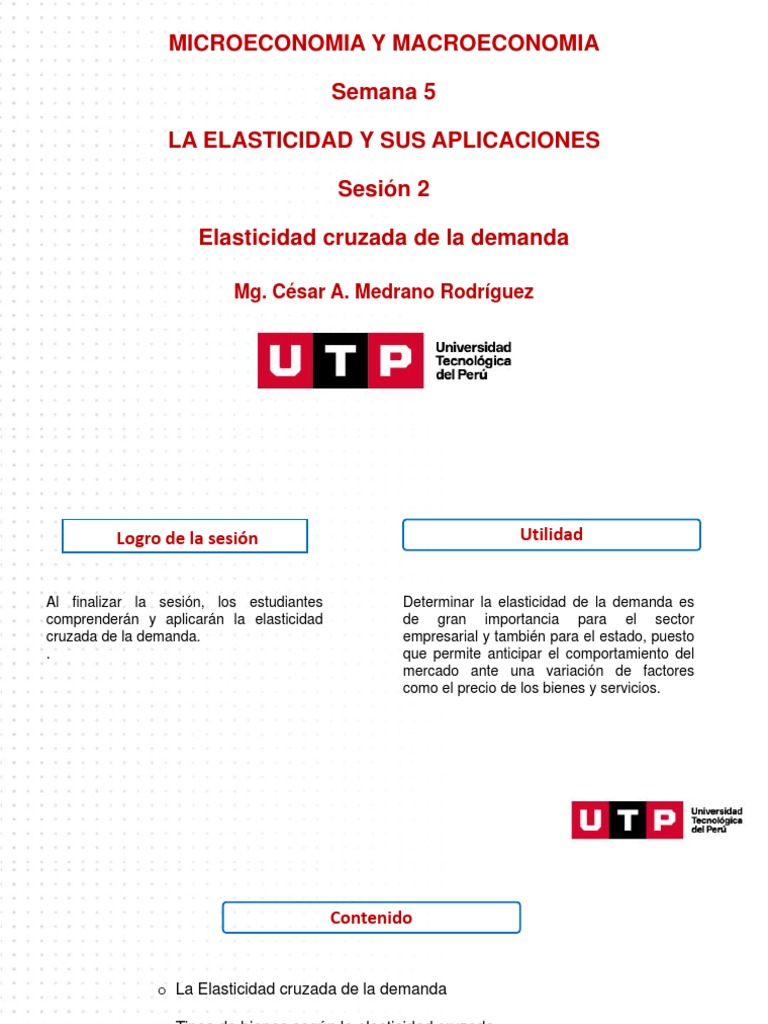 Elasticidad Cruzada de La Demanda | PDF | Elasticidad (economía ...