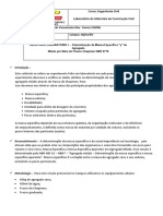 Determinação da massa específica de agregados por meio do frasco Chapman