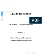 LN-5-Planned Change and Developments in Change Management Emergence