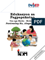 Edukasyon Sa Pagpapakatao: Panimalay Ko, Alagaran Ko