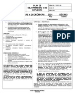 Plan Mejoramiento C. Politicas y Económicas 10° Primer Período 2021