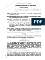 2015-08-27 Ordenanza para La Facilitación de Trámites de Construcción y de Propiedad Horizontal