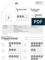Count To 10 Match: Take A Card. Find A Match. Draw A Line To Match