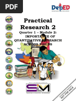 Practical Research 2: Quarter 1 - Module 2: Importance of Quantitative Research Across Fields