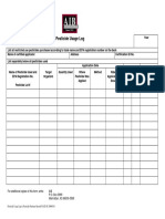 Pesticide Usage Log: For Additional Copies of This Form, Write: AIB P.O. Box 3999 Manhattan, KS 66505-3999