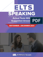 IELTS Speaking Actual Test Sep-Dec 2021