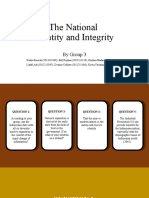 The National Identity and Integrity: by Group 3