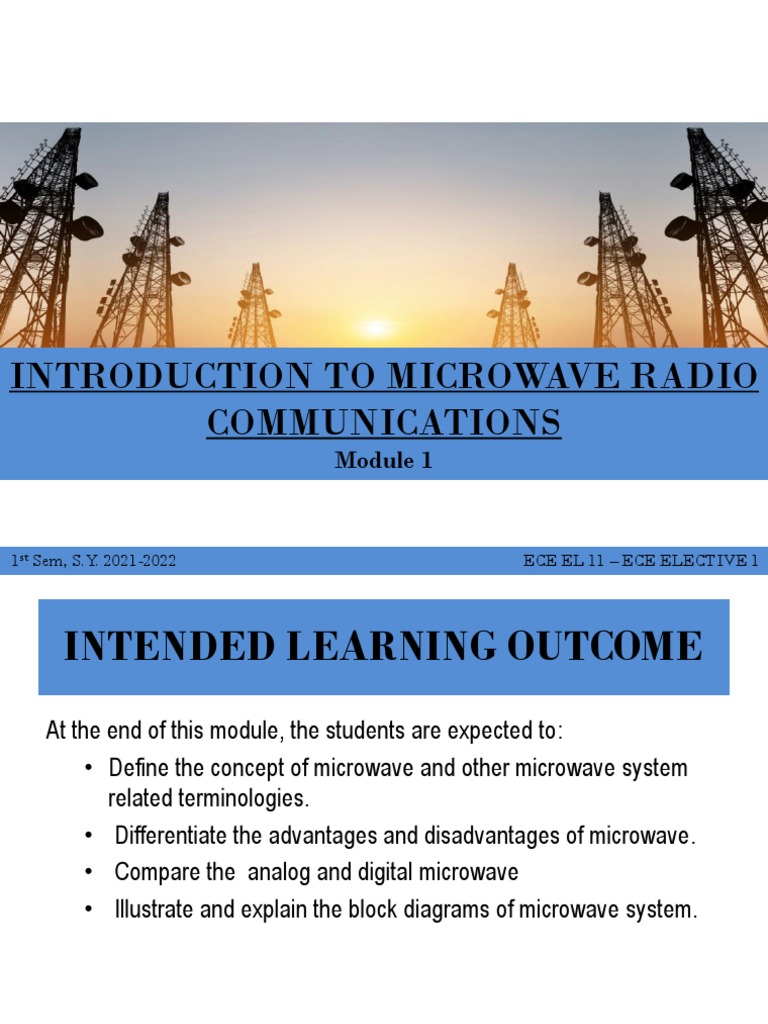 Overview of Microwave Radio Systems | PDF | Modulation | Microwave