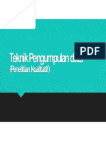 Teknik Pengumpulan Data Kualitatif