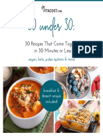 Vitacost 30 Recipes Under 30 Minutes Vitacost e Book