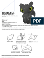 Toothless: DIY Papercraft Template PDF