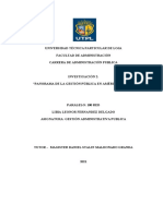 Investigación 2 Panorama de La Gestión Pública en América Latina