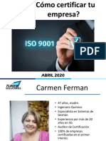 WEBINAR CERTIFICA TU EMPRESA ISO 9001 2015 R2