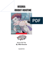 Hisoka Workout Routine PDF