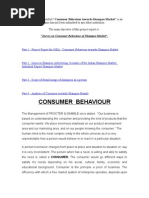 Download consumer behaviour project report by Siddareddy Siddu SN53333158 doc pdf