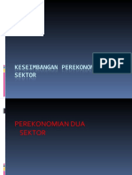 Keseimbangan Perekonomian Dua Sektor Dan Tiga Sektor