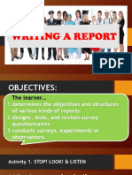 Writing A Report