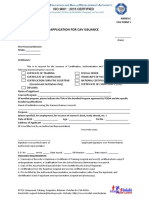 Application For Cav Issuance: Annex C Cav Form 1
