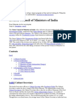 union cabinet 2009-14