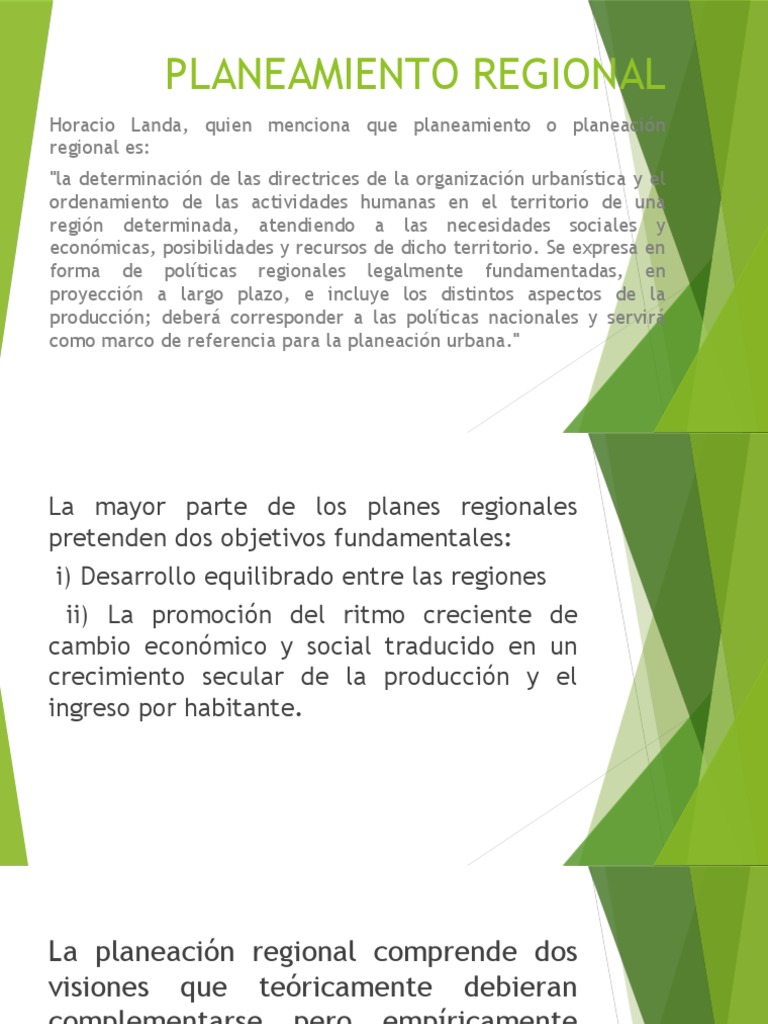 Planeación Regional para el Desarrollo Equilibrado | PDF ...