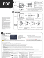 UD06519B-A Baseline Fingerprint Time Attendance Termimal Quick Start Guide 20170930