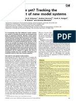 Are We There Yet? Tracking The Development of New Model Systems