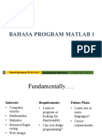Bahasa Program Matlab 1: Programming Techniques Code:Tep 2 202 P