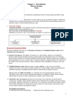 Chapter 1 - Introduction Microeconomics Notes: - Economy - Economics