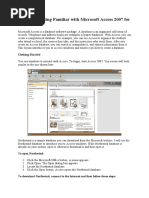 MS Access 2007 Tutorial