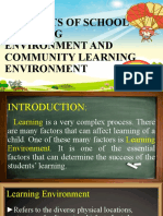 School and Community Learning Environments