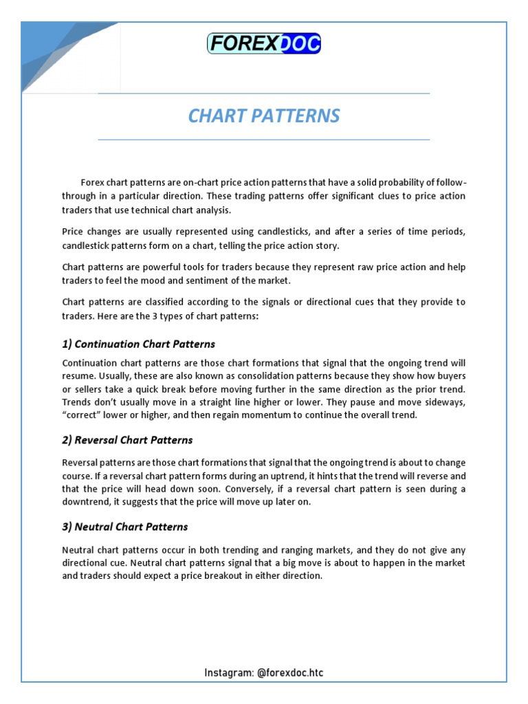 Chart Patterns - Forex | PDF | Financial Markets | Technical Analysis