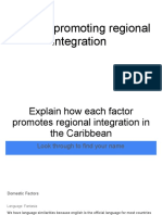 Factors Promoting Regional Int