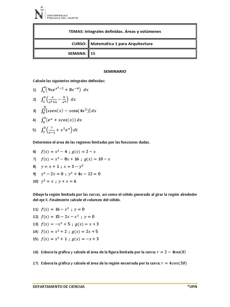 Seminario Examen Final Mate 1 Arq 1 Pdf
