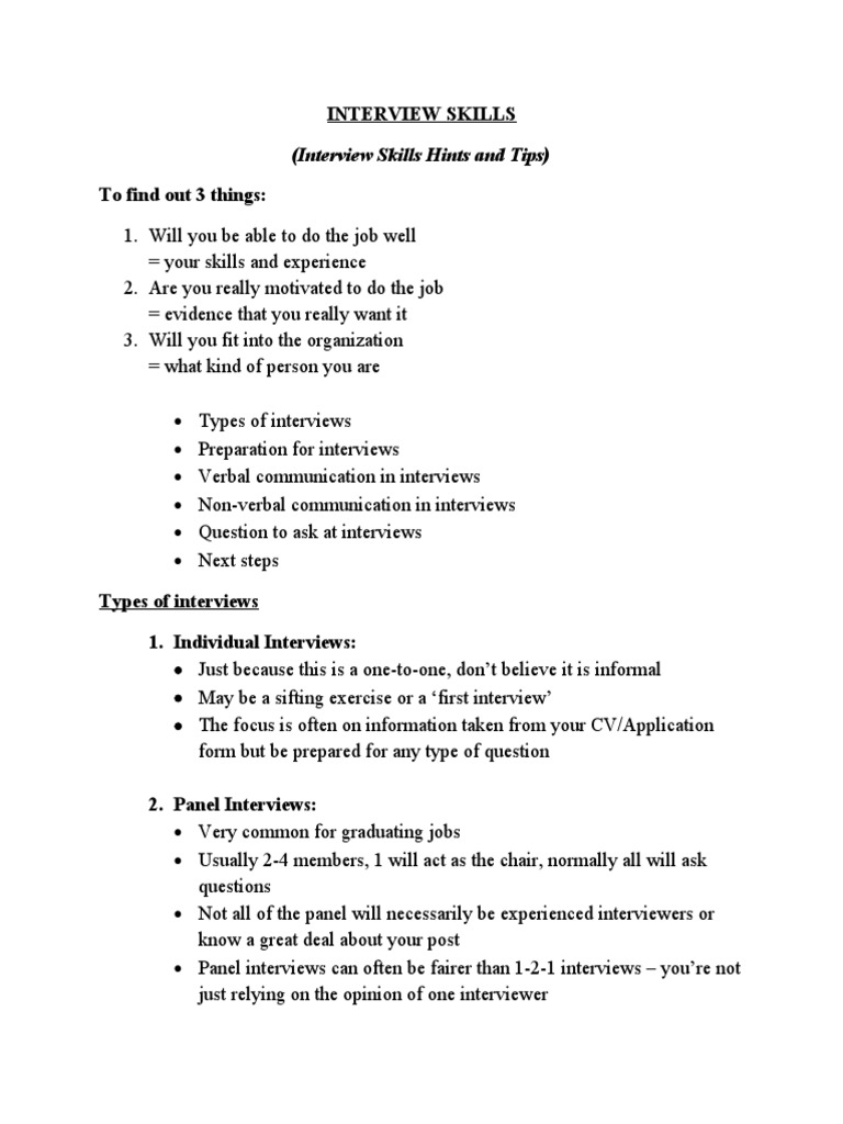 Essential Interview Skills Guide | PDF | Interview | Neuropsychological ...