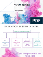 Extension System in India