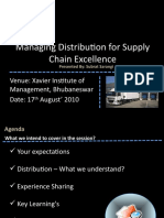 Managing Distribution For Supply Chain Excellence