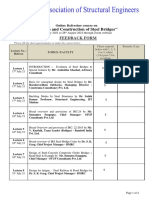 Online Refresher Course on Design and Construction of Steel Bridges Feedback