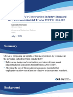 Updating OSHA's Construction Industry Standard For Powered Industrial Trucks 29 CFR 1926.602