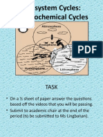 Ecosystem Cycles: Biogeochemical Cycles