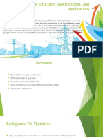 Thyristor Structures, Specifications, and Applications