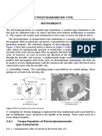 Electrodynamic Instrument Operation and Torque Equation