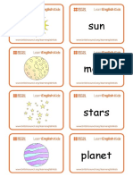 Flashcards Space