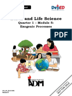 Earth and Life Science: Quarter 1 - Module 5: Exogenic Processes
