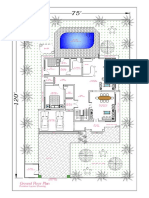 Ground Floor Plan: Furniture Layout Drawing