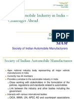 The Automobile Industry in India - Challenges Ahead