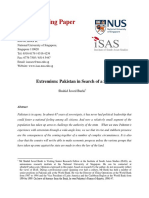 ISAS Working Paper: Extremism: Pakistan in Search of A Solution