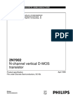 Data Sheet: N-Channel Vertical D-MOS Transistor