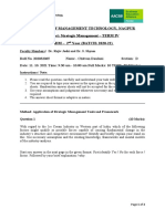 Strategic Management - Chitvan Daulani - AOL Exam Term IV